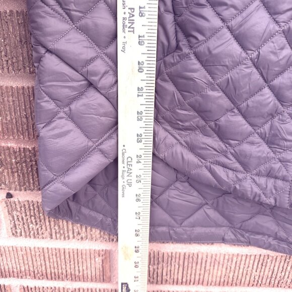 Athleta Whisper Featherless Quilted Jacket Medium Purple Nylon Repellent Violet - Picture 8 of 10
